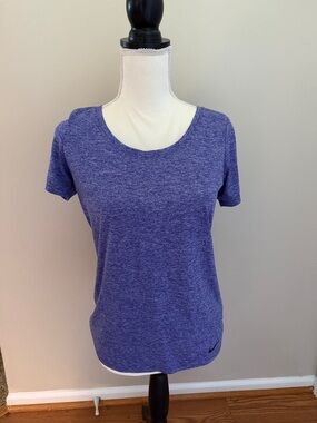 Nike Purple Heather Scoop Neck Short Sleeve Tee